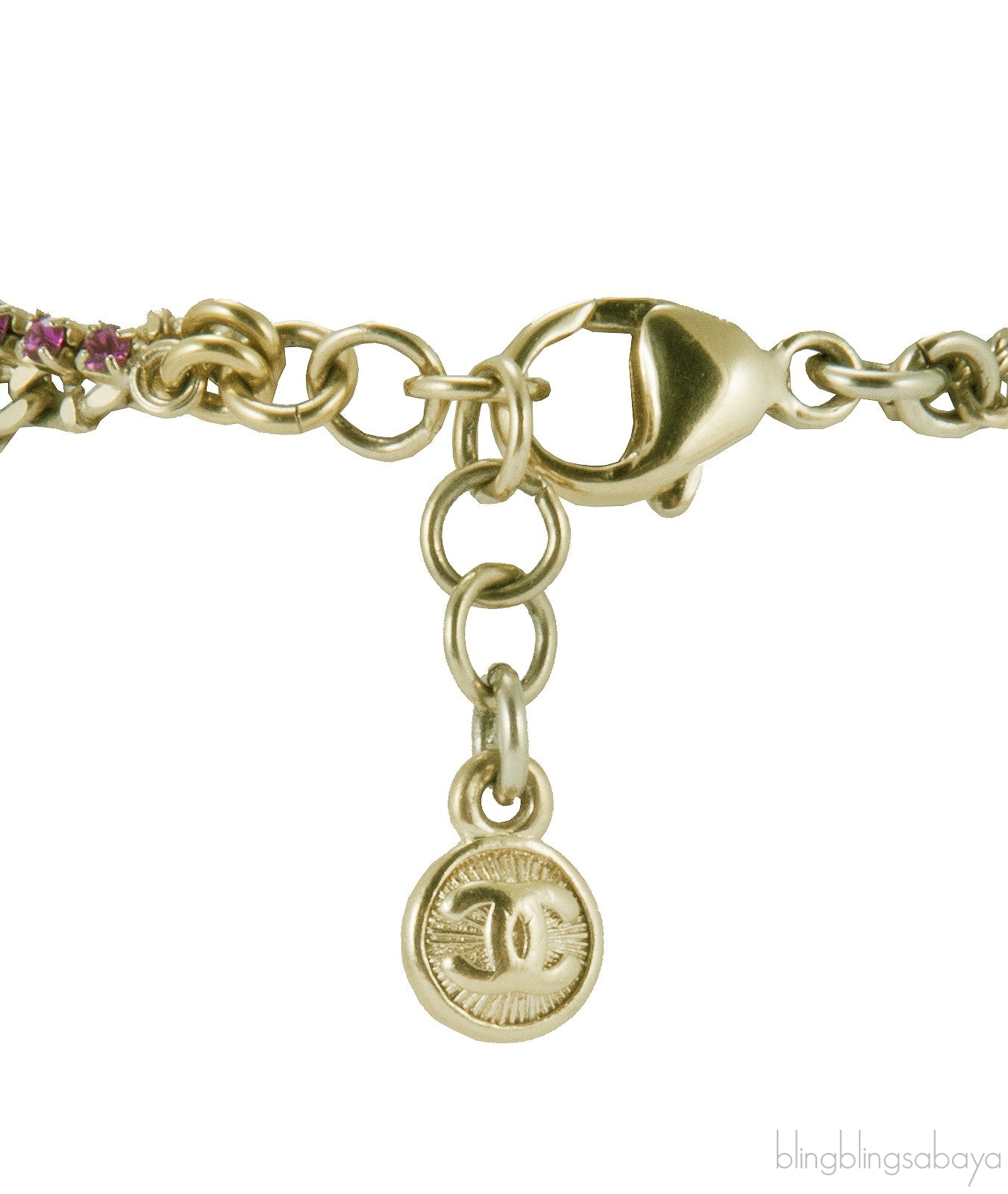 Double Chain CC Bracelet