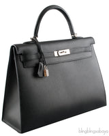 Kelly 35 Black Epsom Sellier PHW