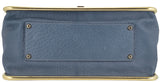 Sally Blue Grey Textured Leather Bag