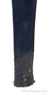 Gianvito Rossi Blue Knitted Pointed Toe Ankle Boots