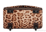 Leopard Pony Hair Medium Luggage Trolley