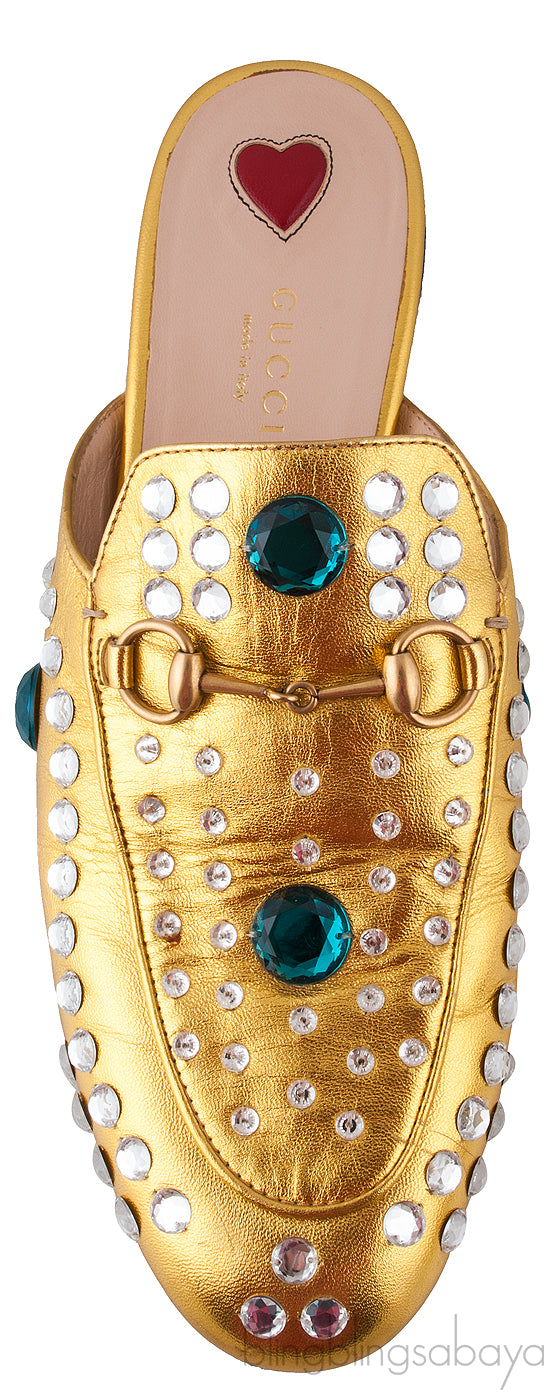 Princetown Jewelled Metallic Gold
