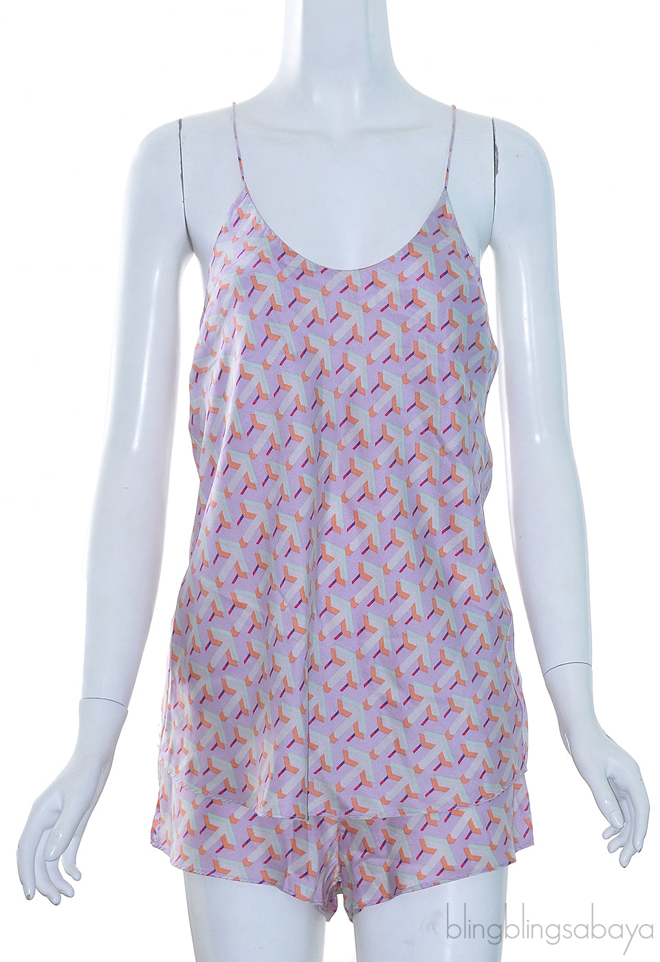Lilac Printed Camisole Set