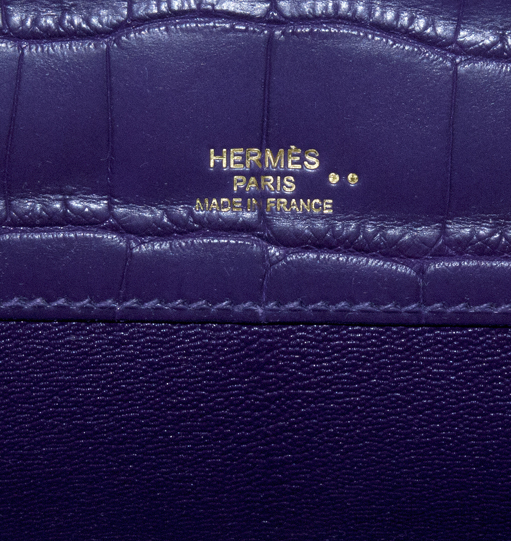 Kelly Cut Niloticus Matte Amethyst Clutch