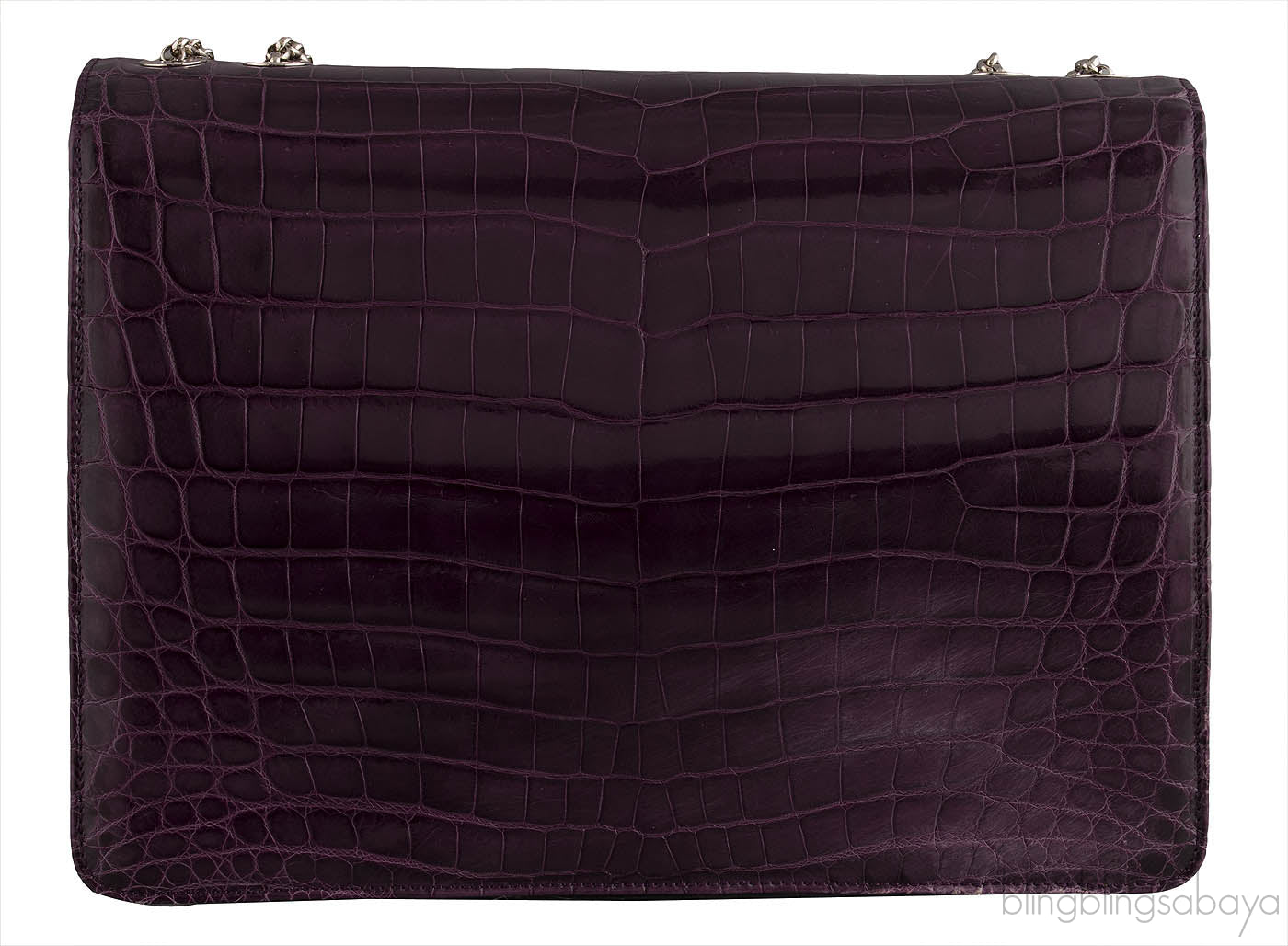 Purple Cornelia Lunch Box Crocodile Bag