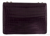 Purple Cornelia Lunch Box Crocodile Bag