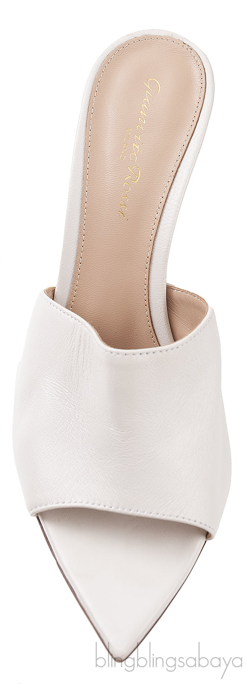 White Alise Leather Sandals