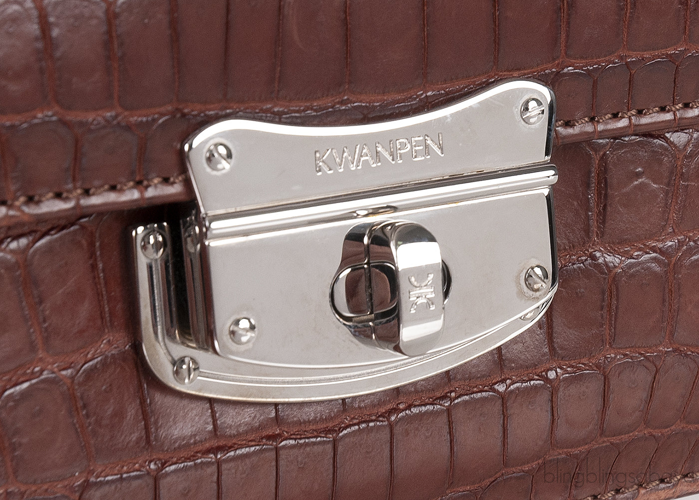 City Skyline Crocodile Sling Bag