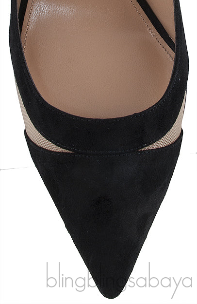 Savoy 105mm Mesh Cut-out Pumps