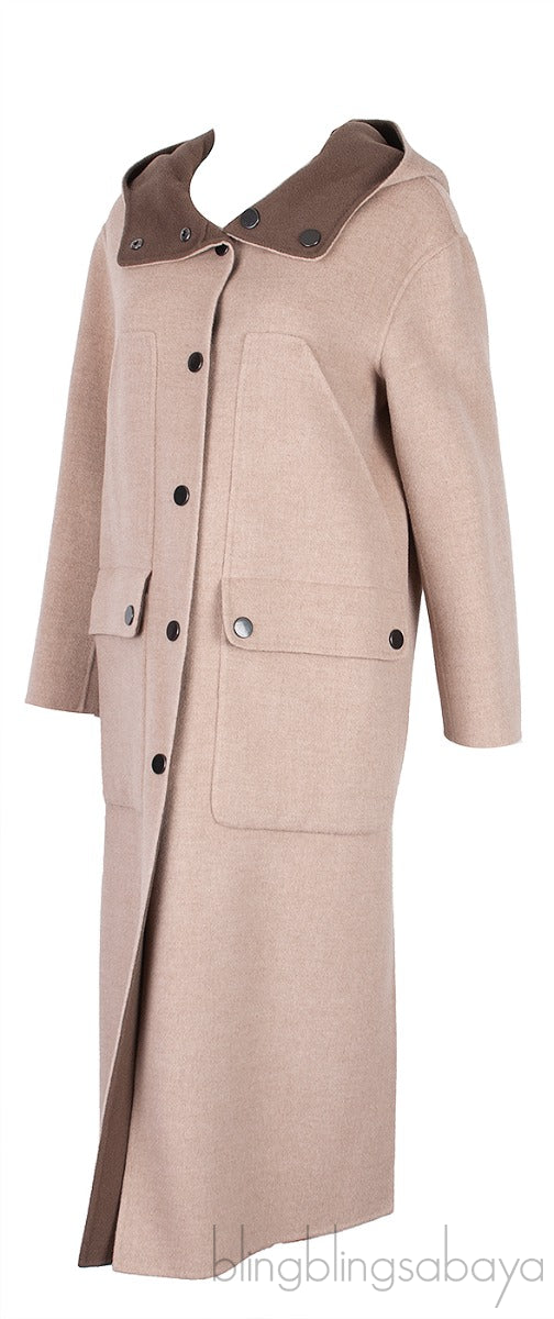 Grey Wool Reversible Coat
