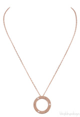 Love Diamond Rose Gold Necklace