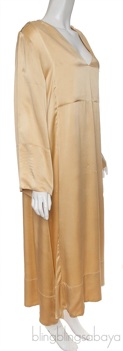 Gold Silk Dress