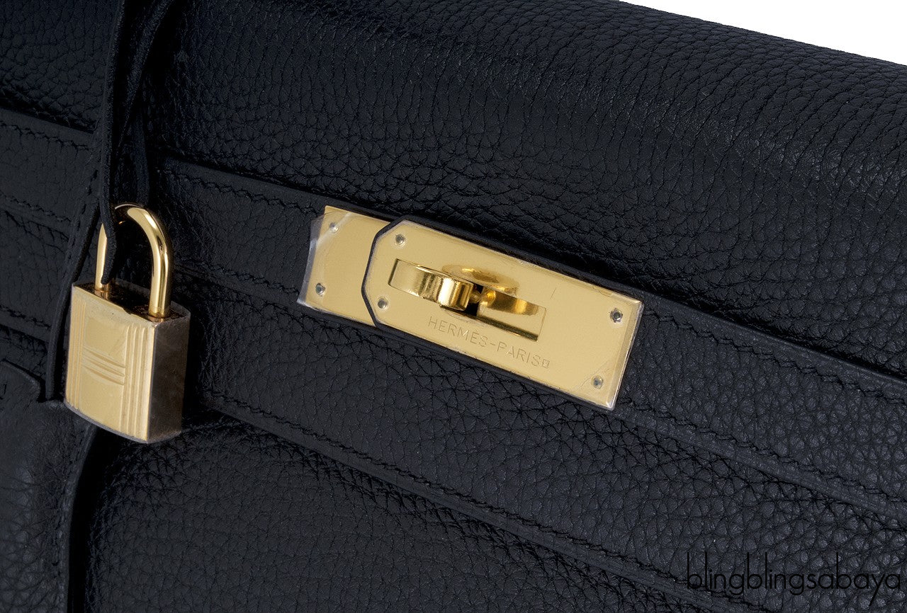 Kelly 32 Black Taurillon Clem. GHW