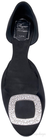 10 MM Satin Swarovski Flats