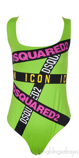 Neon Green One Piece Swimsuit
