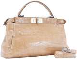 Peek-a-boo Small Crocodile Satchel