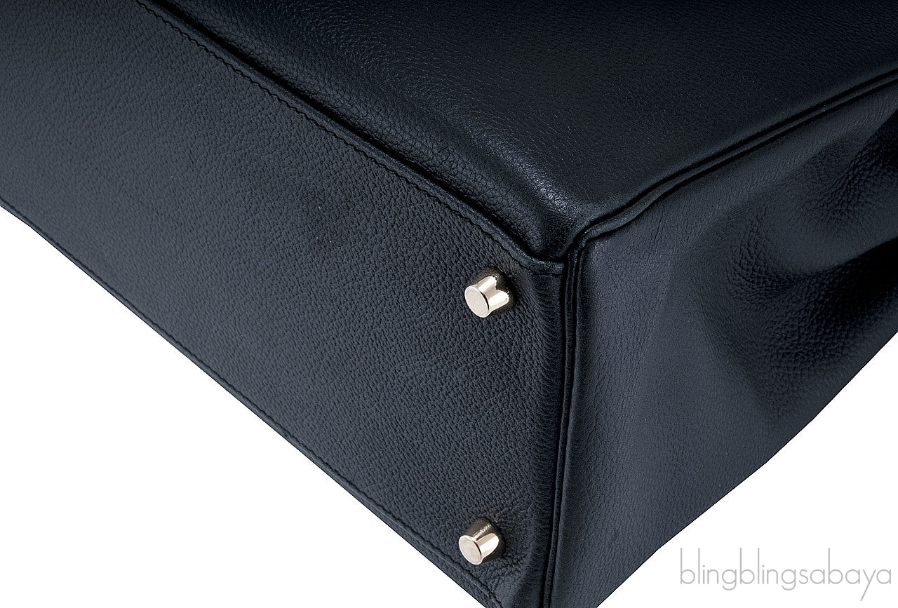 Kelly 35 Black Togo Retourne GHW