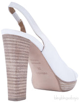 White Slingback Sandals