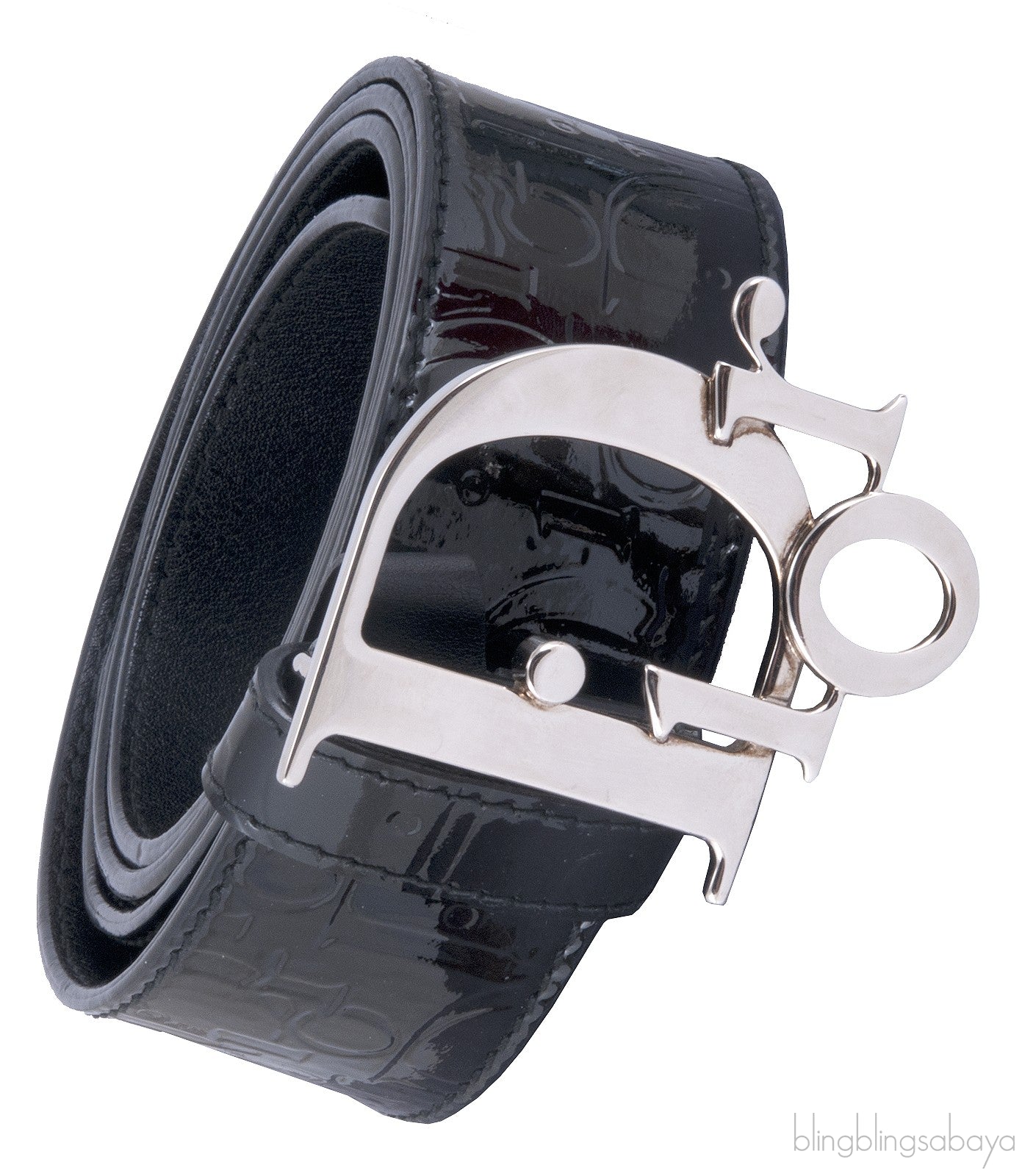 Black Patent Dior Belt