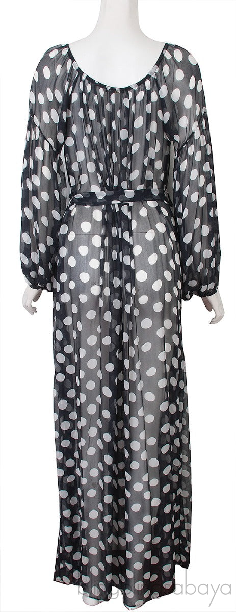 Polka-dot Chiffon Nightdress