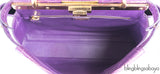 Fendi Purple Crocodile Medium Peekaboo GHW