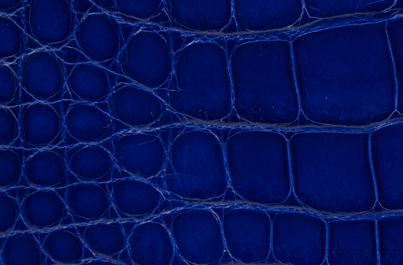 Chanel Classic Blue Crocodile Jumbo Flap Bag