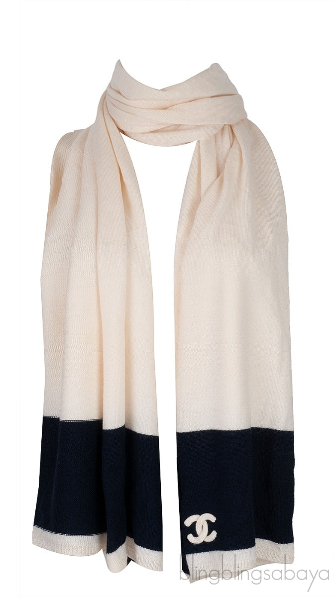 OFF-WHITE & BLUE CC SCARF
