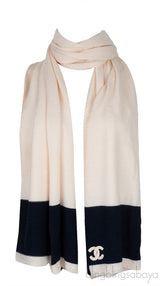 OFF-WHITE & BLUE CC SCARF