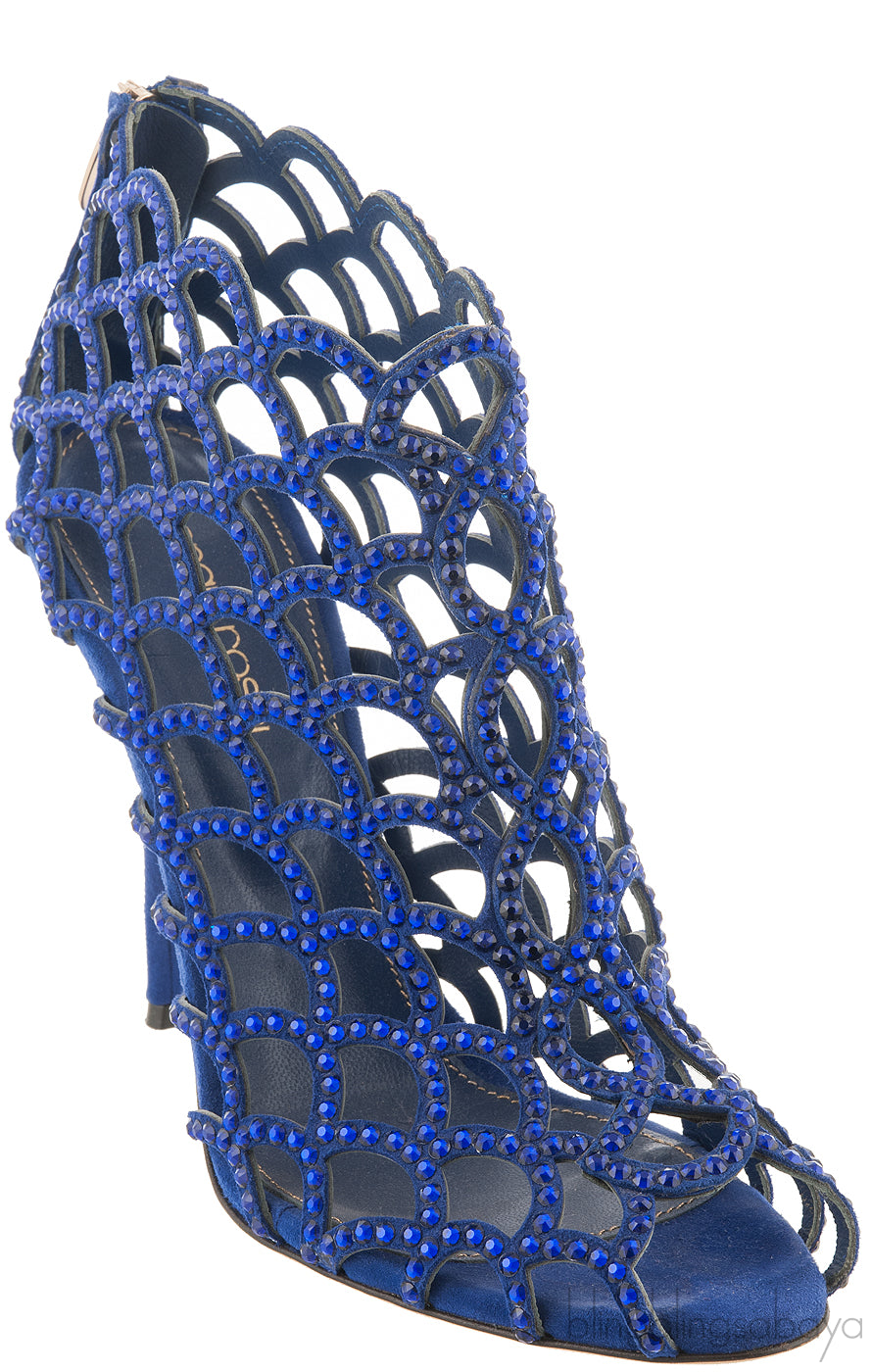 Blue Crystal Mermaid Boots