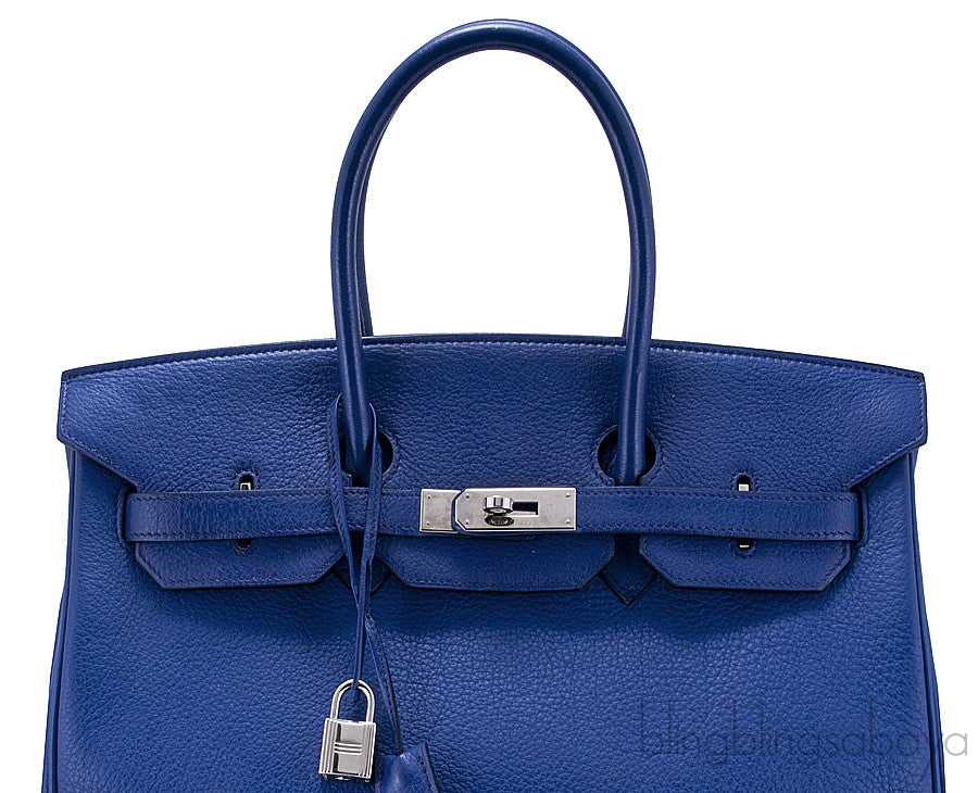 Birkin 35 Blue Sapphire Togo