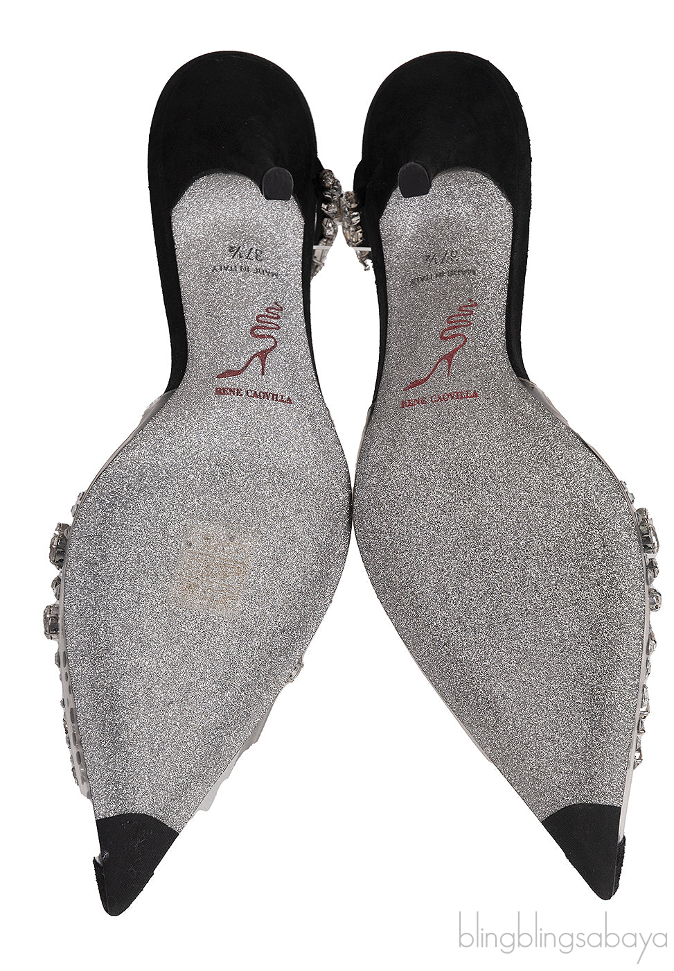 Pointed Toe PVC Swirl Sandals