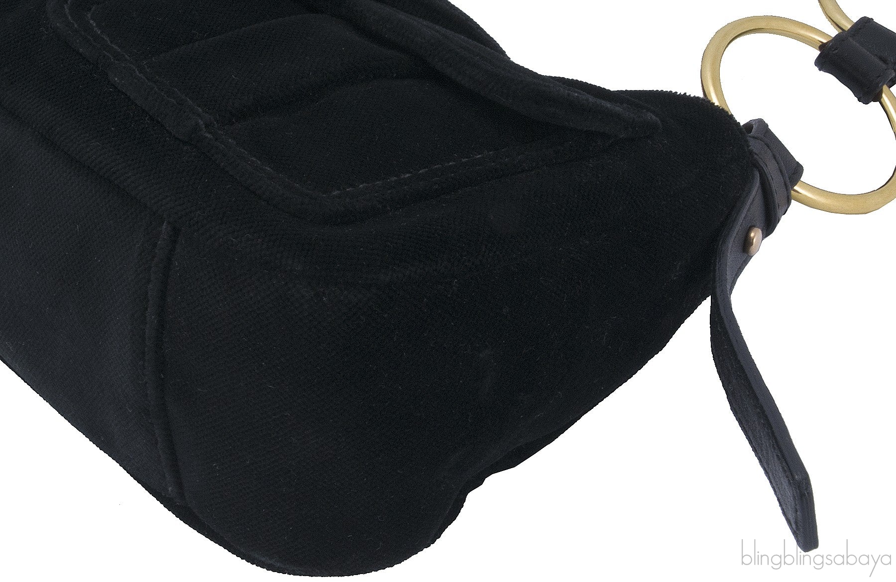 Black Suede Shoulder Bag