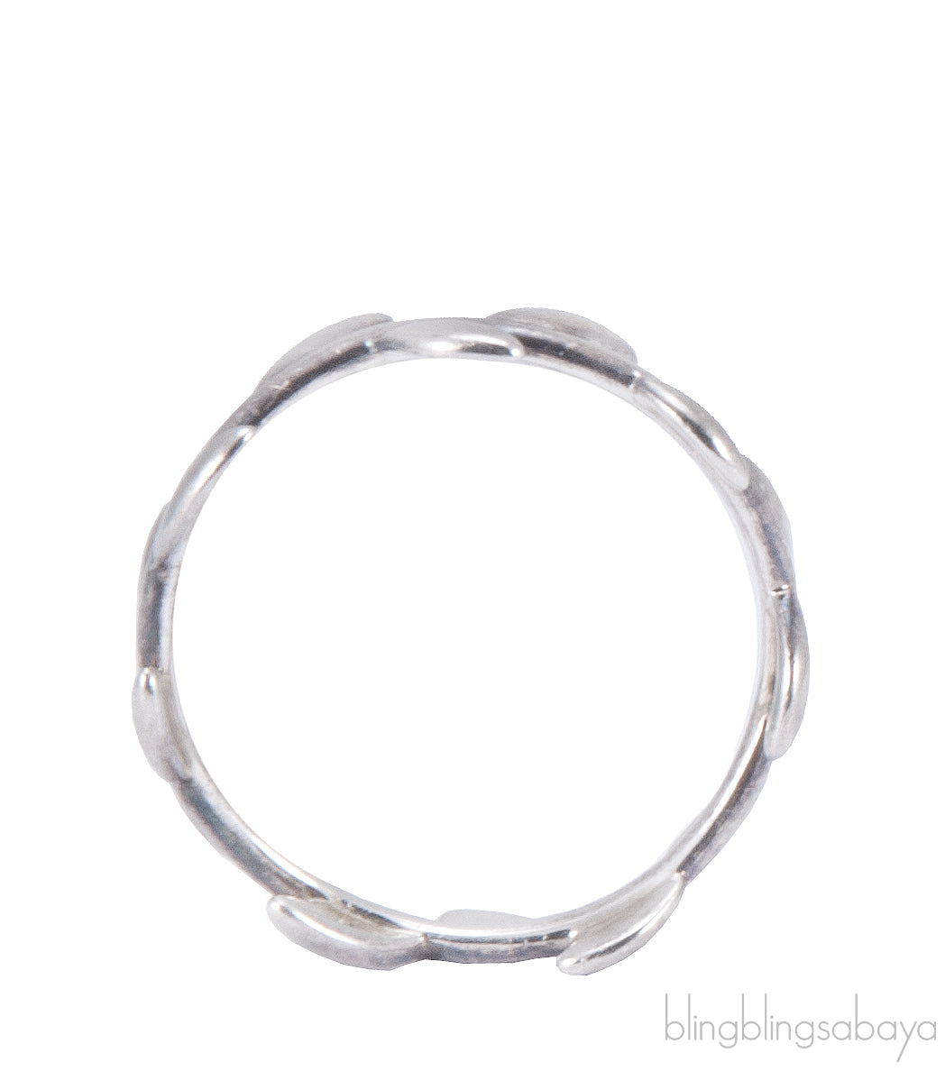 Olive Leaf Silver Ring