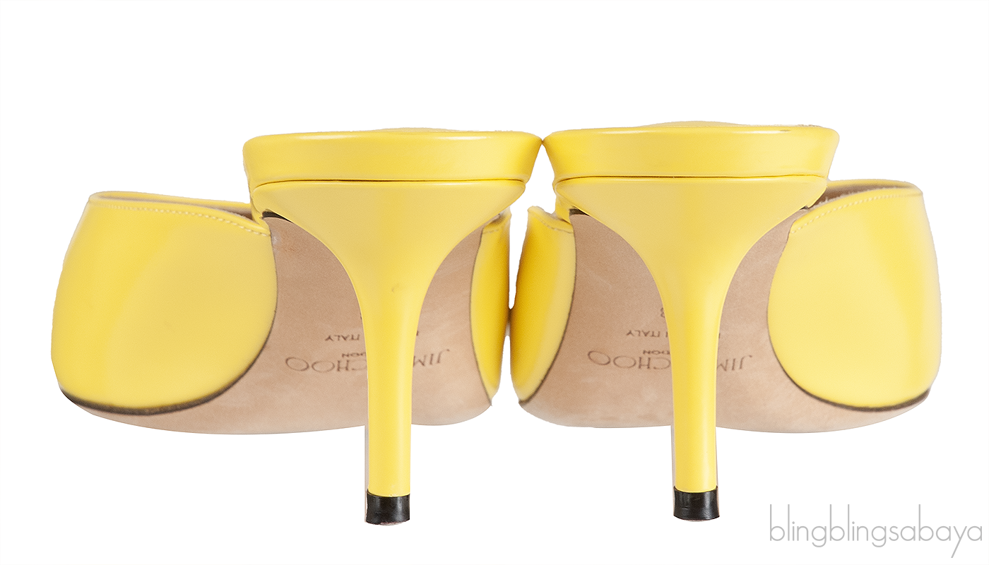 Jimmy Choo Yellow Pointed Toe Mule