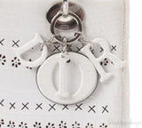 Christian Dior Lady Dior White Printed Crocodile Medium Bag