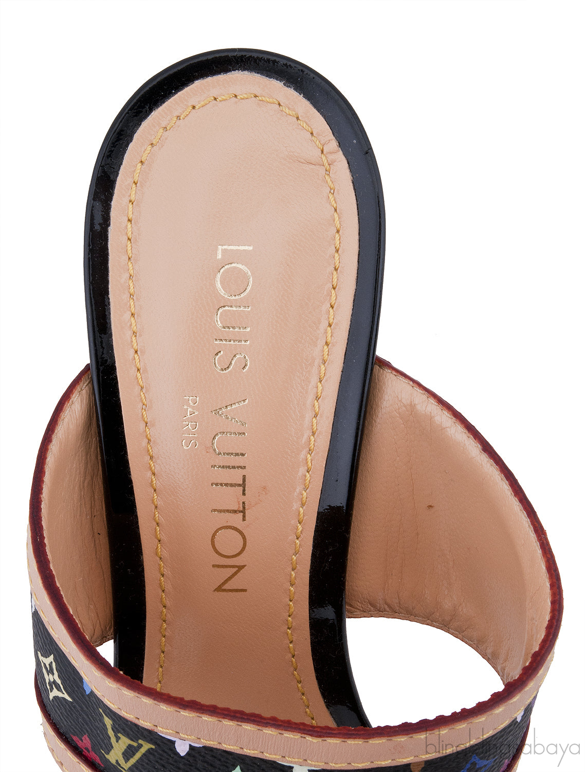 Multicolor Monogram Printed Sandals