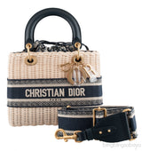 Lady Dior Natural Wicker & Dior Oblique Medium