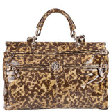 Grande Diva Patent Leopard Bag