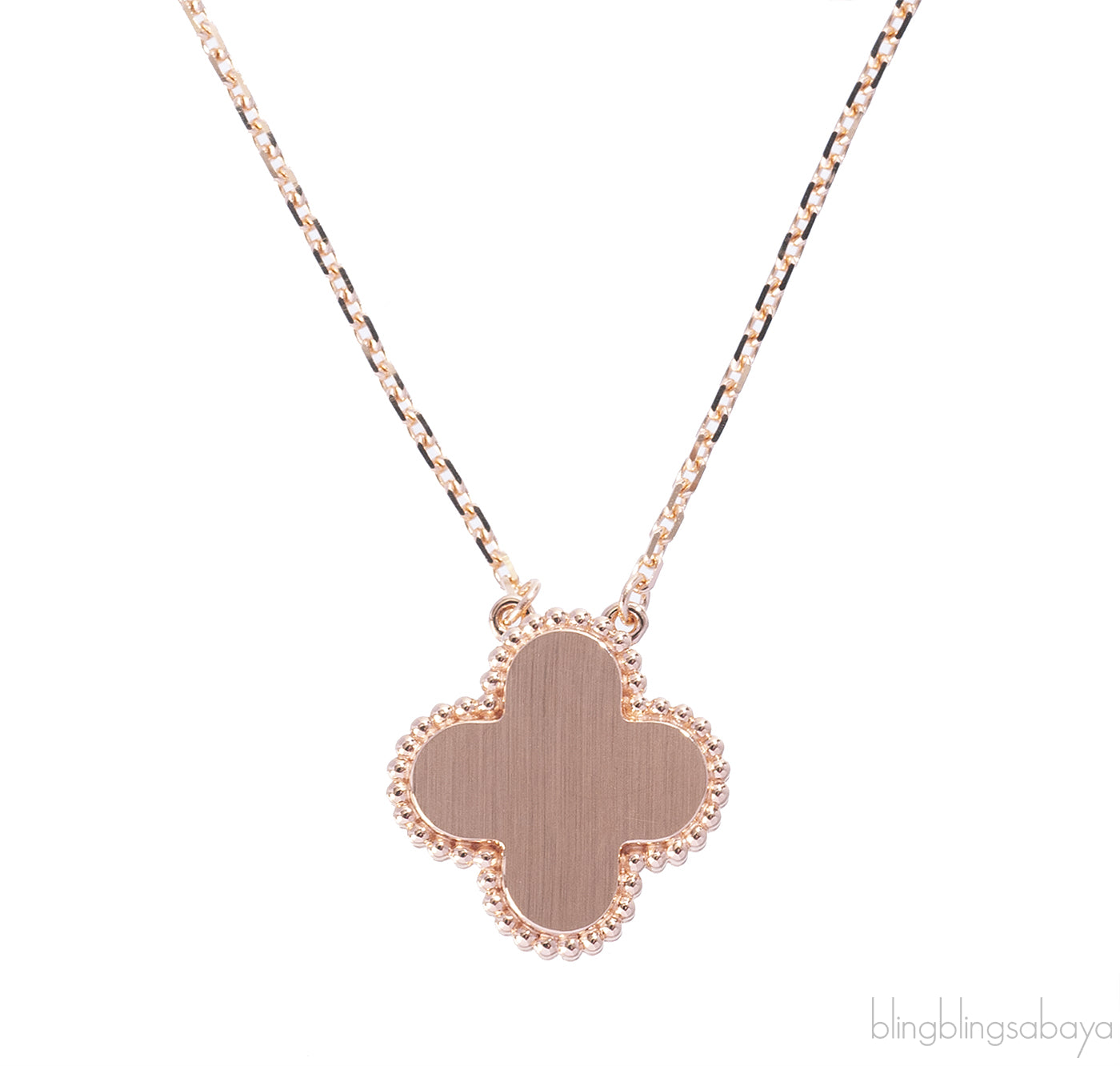 Van Cleef & Arpels Vintage Alhambra Pink Mother of Pearl Rose Gold 2025 Holiday Pendant
