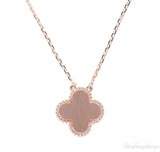 Van Cleef & Arpels Vintage Alhambra Pink Mother of Pearl Rose Gold 2025 Holiday Pendant
