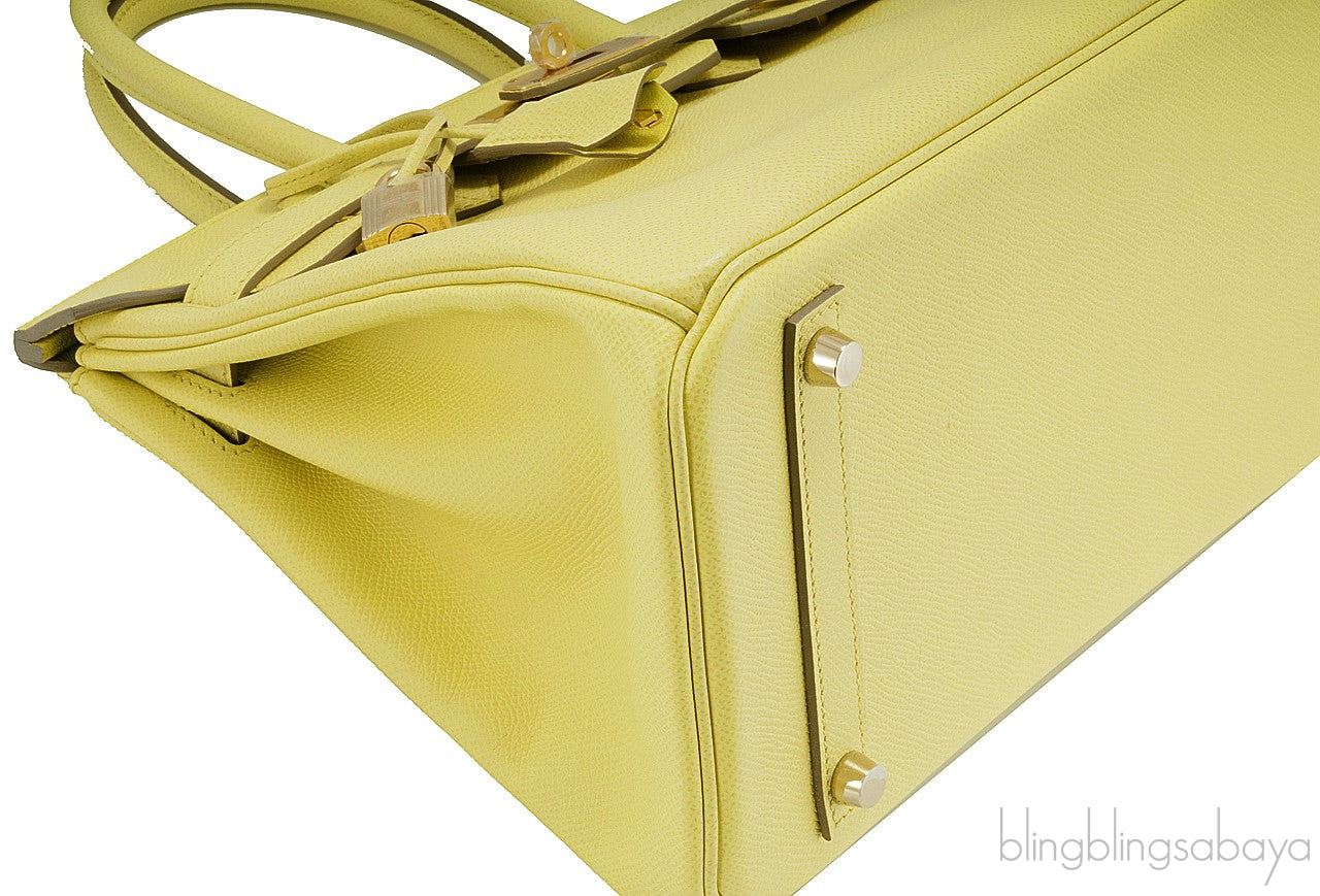 Birkin 30 Epsom Soufre