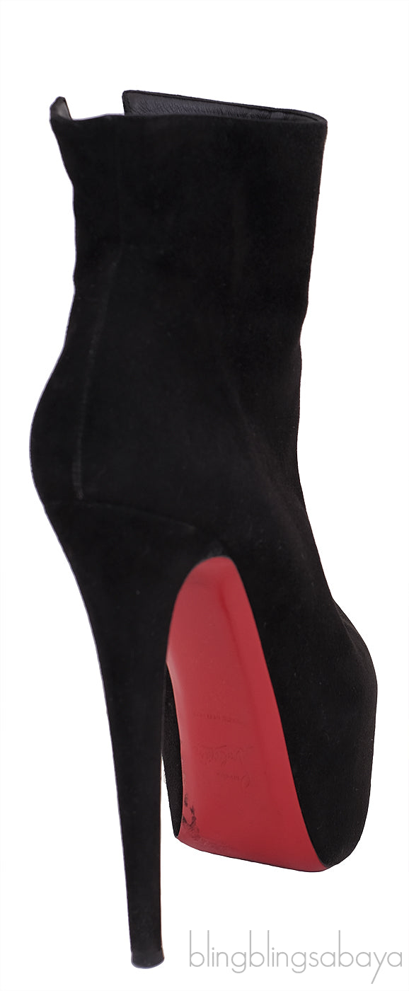 Black Suede Ankle Boots Heels