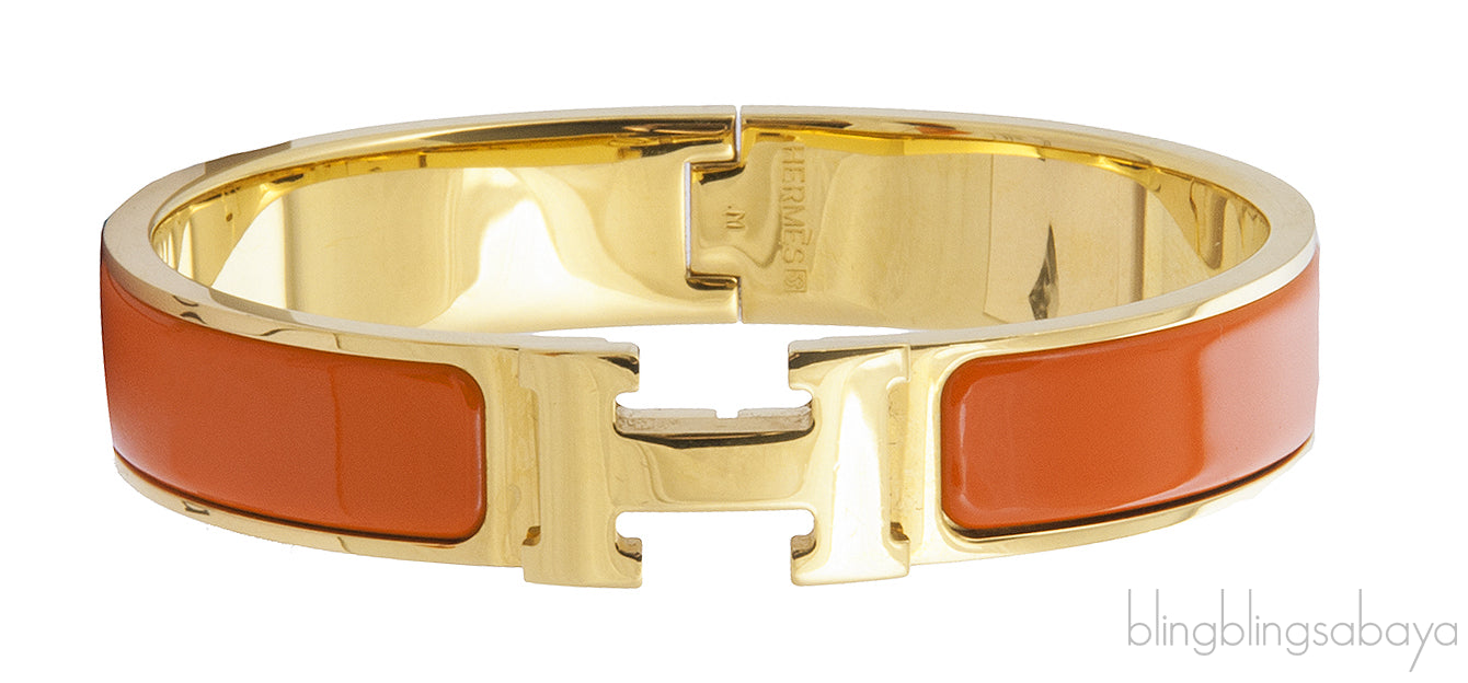 Clic Clac Orange H Bracelet PM