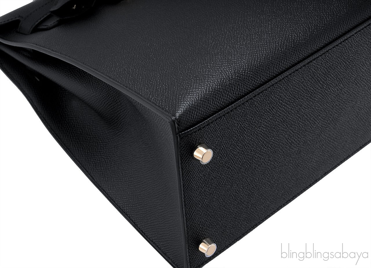 Kelly 35 Black Sellier Epsom GHW