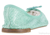 Green Python Ballet Flat
