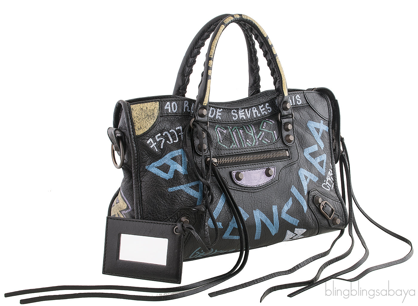 Graffiti Printed Agneau Classic City