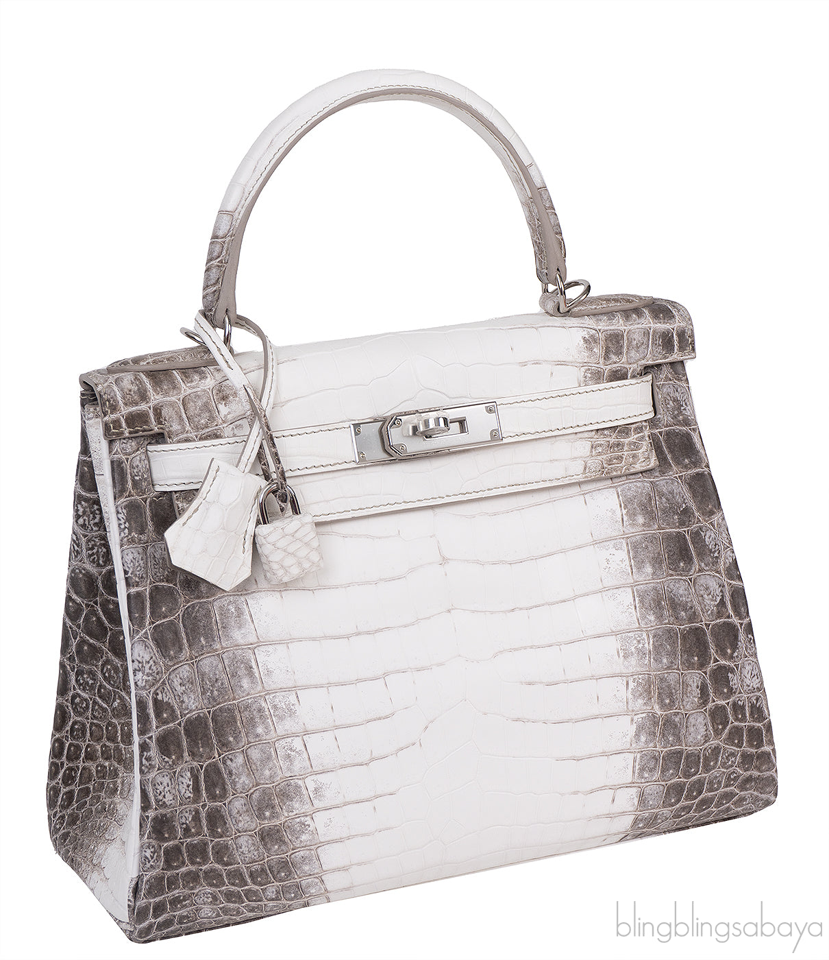 Hermes Kelly 28 Himalaya Crocodile Bag PHW