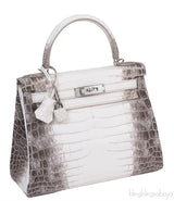 Hermes Kelly 28 Himalaya Crocodile Bag PHW