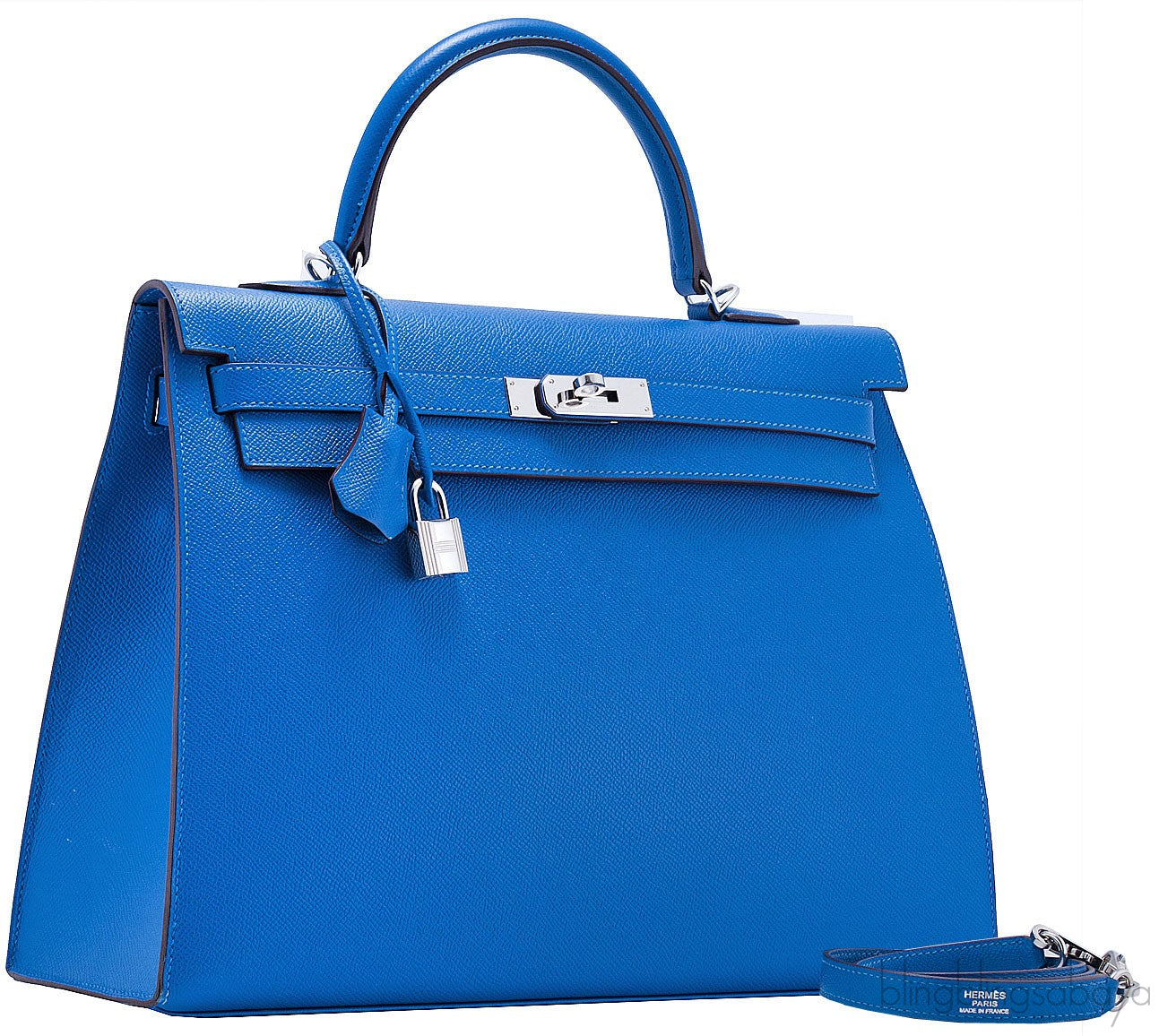 Kelly 35 Blue Mykonos Epsom Sellier