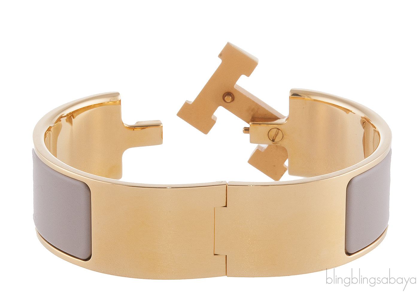 Clic Clac H Wide Bracelet Etoupe